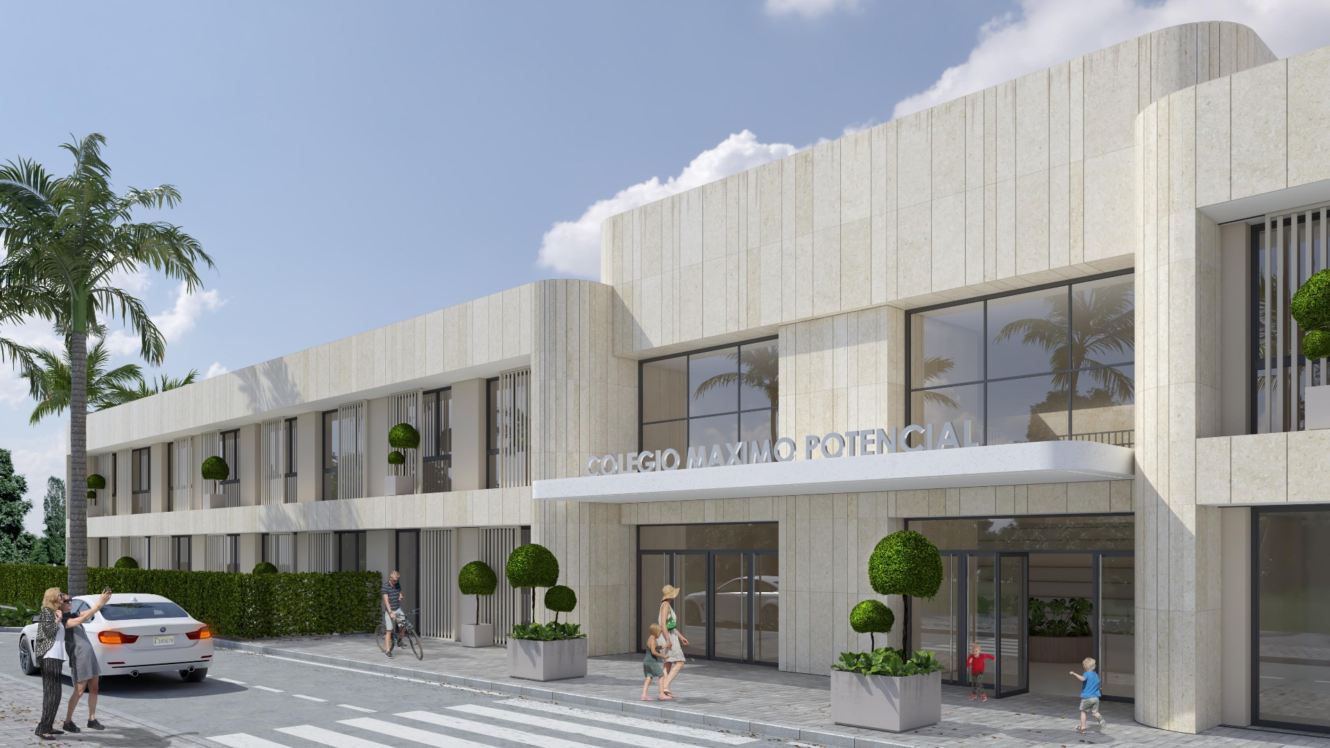 Fachada principal del Colegio Máximo Potencial
